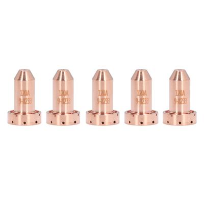 5PCS 9‑8233 Nozzle Tips Brass Cutting Torch Tip Replacement Plasma Cutter Consumables for SL60 SL100