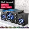 Upgrade HIFI 3D Stereo Speakers With LED Light AUX USB Wired Wireless Bluetooeh 5.0 Audio Home Theater Surround Sound Bar TV