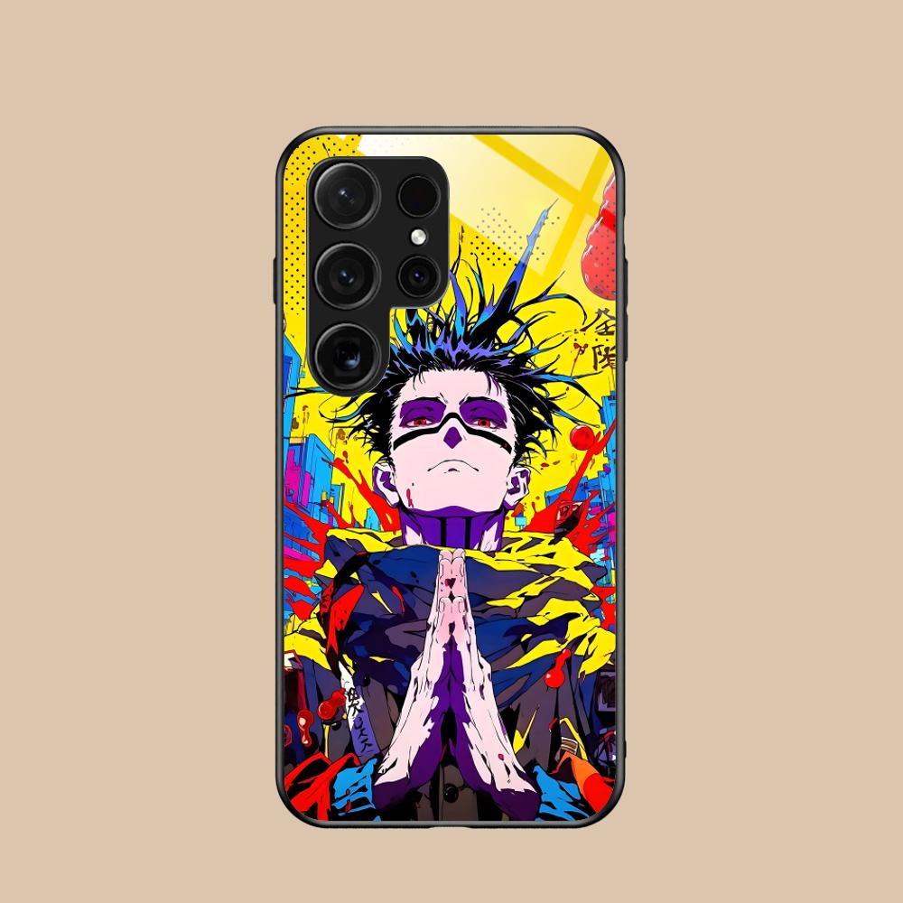 Jujutsu Kaisen Yuta Okkotsu Phone Case for Samsung Galaxy A56 55 54 53 52 51 36 35 34 23 16 15 5G Glass Colorful Cover Luxury