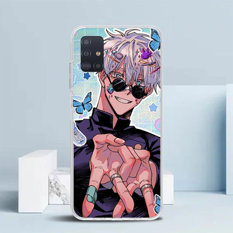 Kaisen J-Jujutsu Gojo Satoru Phone Case For Samsung Galaxy A52 A32 A22 A12 A51 A50S A30S A10S Note 20 Ultra 10 S10 Plus A31 A20