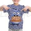 Summer Kids Grizzy And The Lemmings T-Shirts Children Cartoon 3D T Shirts Camiseta Boys Girls Teens Toddler T Shirts Tee Tops