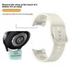 Silikonowy pasek Do Samsung Galaxy watch 6 4 Classic 47mm 43mm 46mm Zakrzywiony oryginalny zamienny pasek Do Watch 7 6 5 4 40mm 44mm