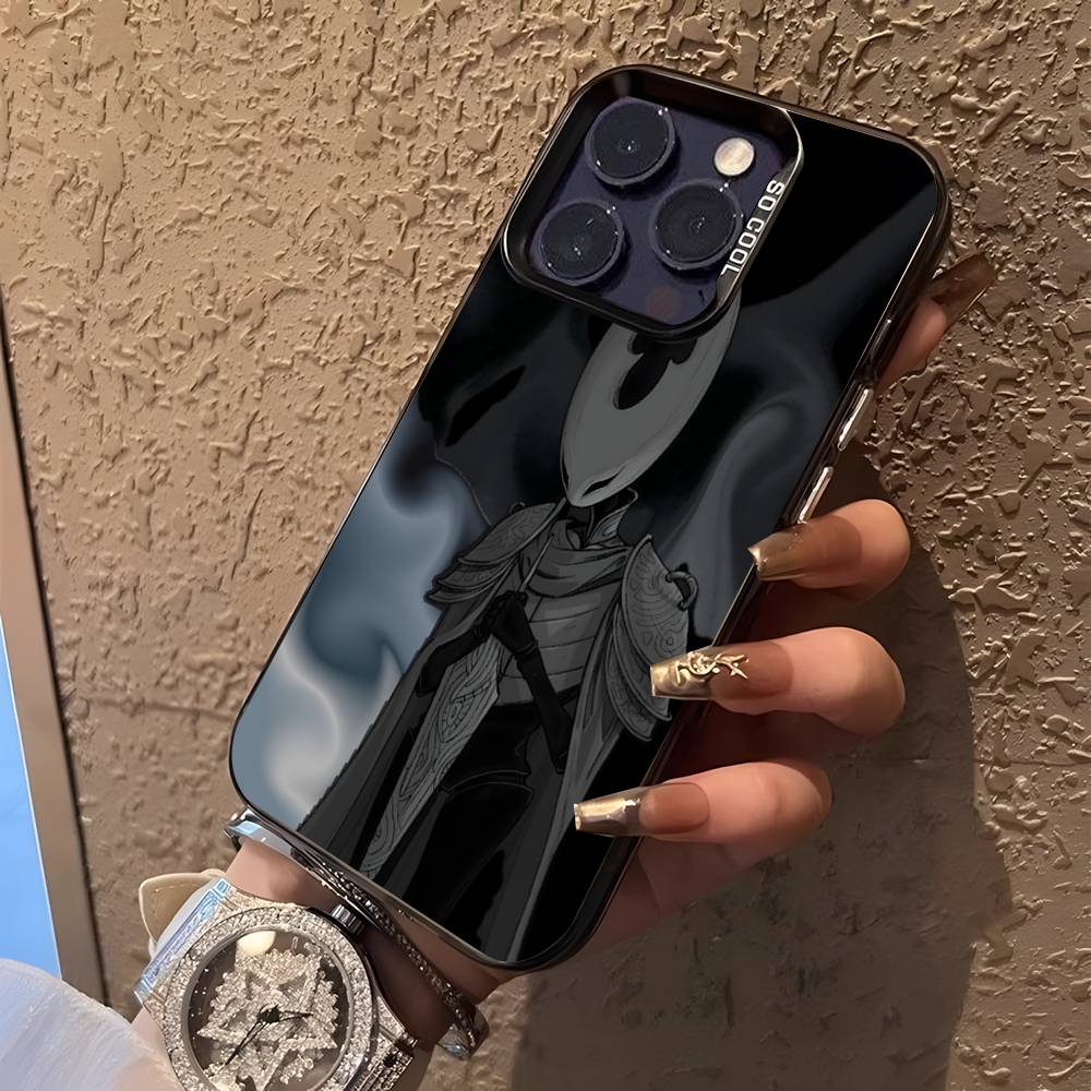 Hot H-Hollow K-Knight Game Phone Case For iPhone 17,16,15,14,13,12,11,Pro,XS,Max,Plus,Mini,SE4,E Black Matte Shockproof Cover