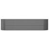 Raised Garden Bed Galvanized Steel 296 X 80 X 68 Cm Gray