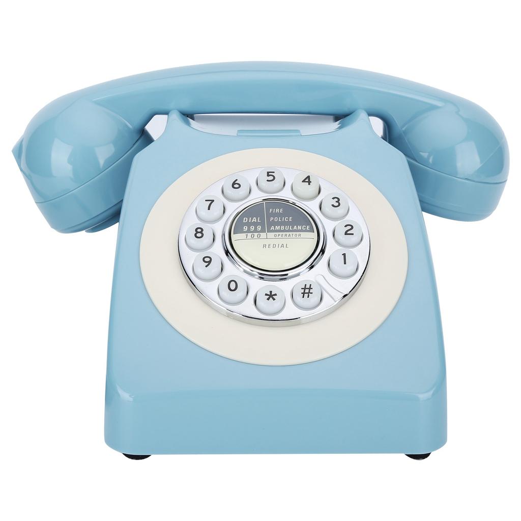 Ev İş Ofisi Sabit Hat Masaüstü Kablolu Telefon Yuvarlak Tuşlu Sabit Hat Telefon