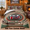 Nissan GT-R Pattern Bedding 3Pcs Set Custom Name, Bed Sheet And Pillowcases For Home Bedroom