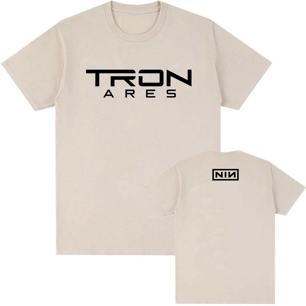 Nine Inch Nails Tron Ares T-shirt Rock Band Album Printing Tshirts Cotton Loose Casual Fashion Tee-shirt Graphic Print Tees
