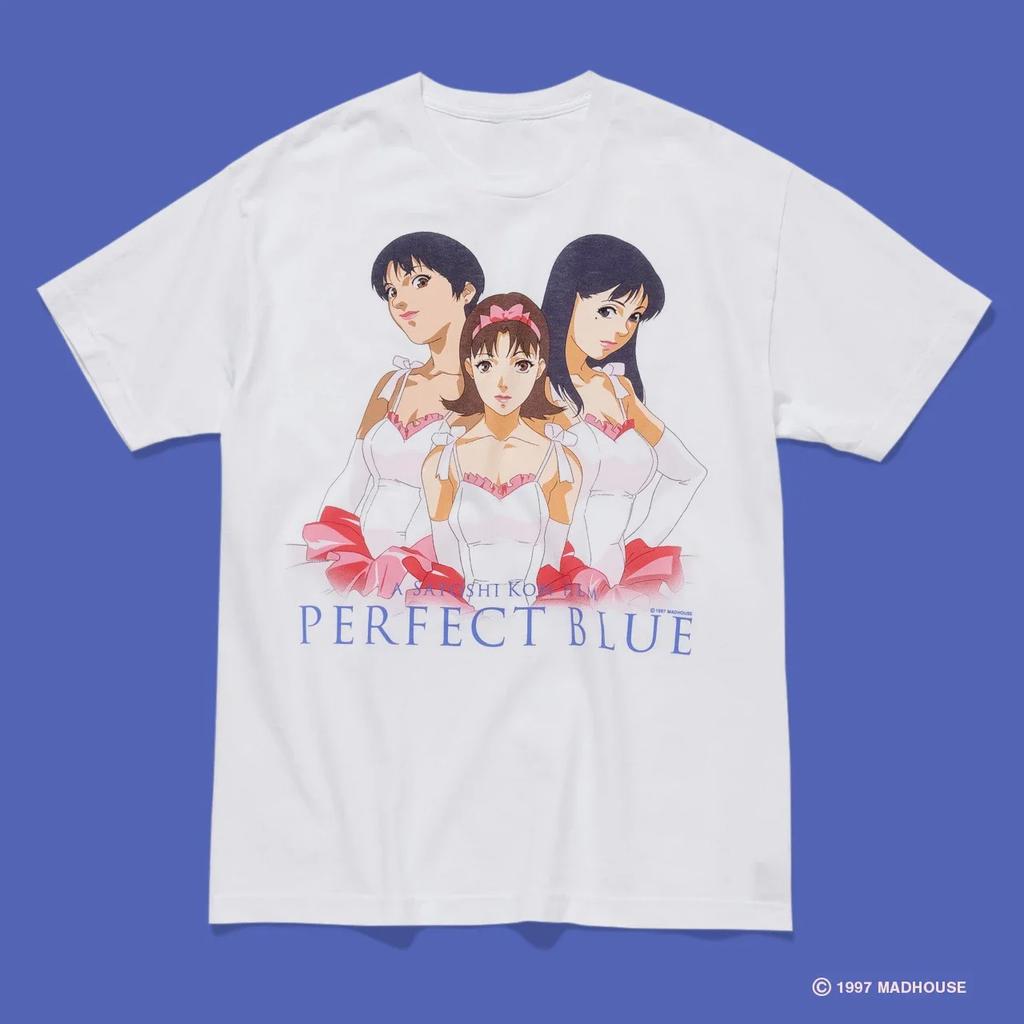 Summer Men T-shirts Perfect Blue Anime T-shirts Oversized Y2k Graphic Crew Neck Short Sleeve Casual Cotton Women Men Unisex Tops