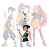 Witch Hunters Keychain Rich Character Modeling Lightweight Portable Key Chain Vibrant Color