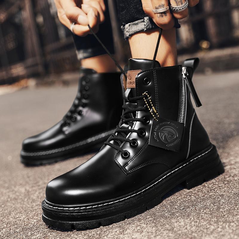 Buy Hightop Martin boots tooling boots big toe shoes British style hightop boots new boots