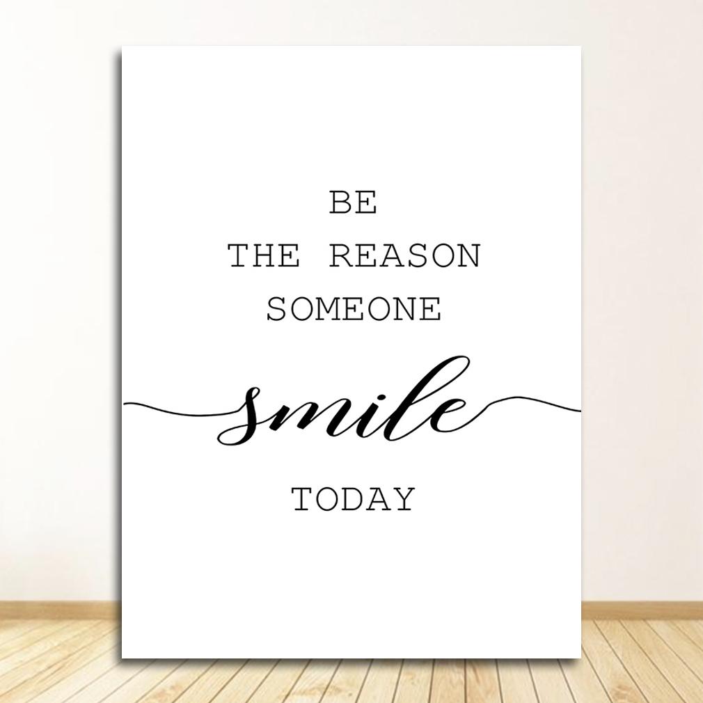 Simple Art Posters Home Decor Letters Print Canvas Painting Wall Art Fresh Minimalist for Living Room Picture