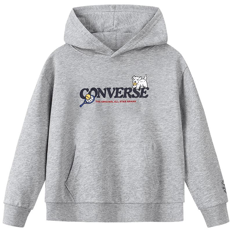 Детская толстовка с капюшоном из хлопкового флиса Converse M