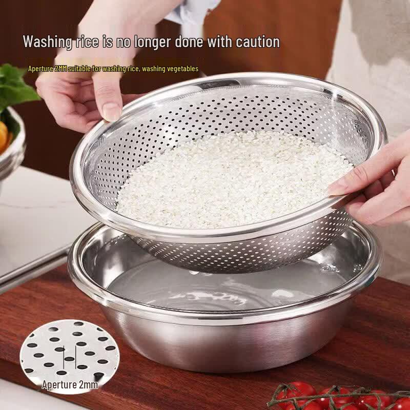 Youluo Extra Thick Stainless Steel Mixing & Washing Basin