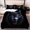 Wolf Bettwäsche Bettbezug mit Wolfsmuster Geeignet für Kinder Jungen Mädchen und Erwachsene Weich Warm Bequem und Atmungsaktiv