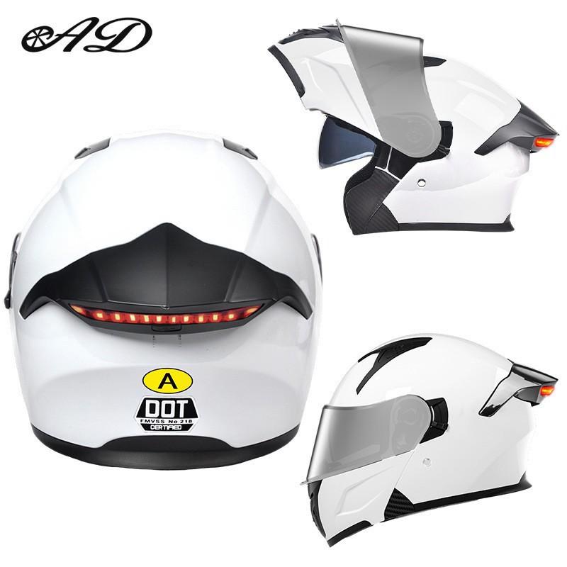 AD Factory Motorcycle Helmet Universalized Men Women Uncovering Four-season Riding Off-road Taillights