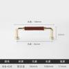 Colorful Handmade Leather Handle Nordic Zinc Alloy Luxury Wardrobe Door Handle Simple Solid Color Leather Cabinet Handle