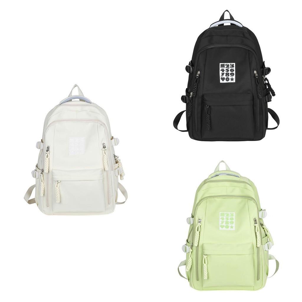 Cute Japanese Style Nylon School Backpack For Girls Boys High Capacity Lightweight