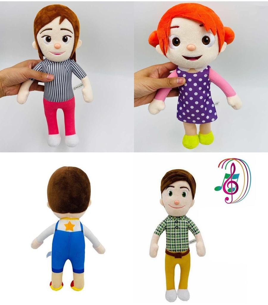 Jucărie de pluș muzicală adorabilă Cocomelon cu caracteristici educative pentru încântarea copiilor