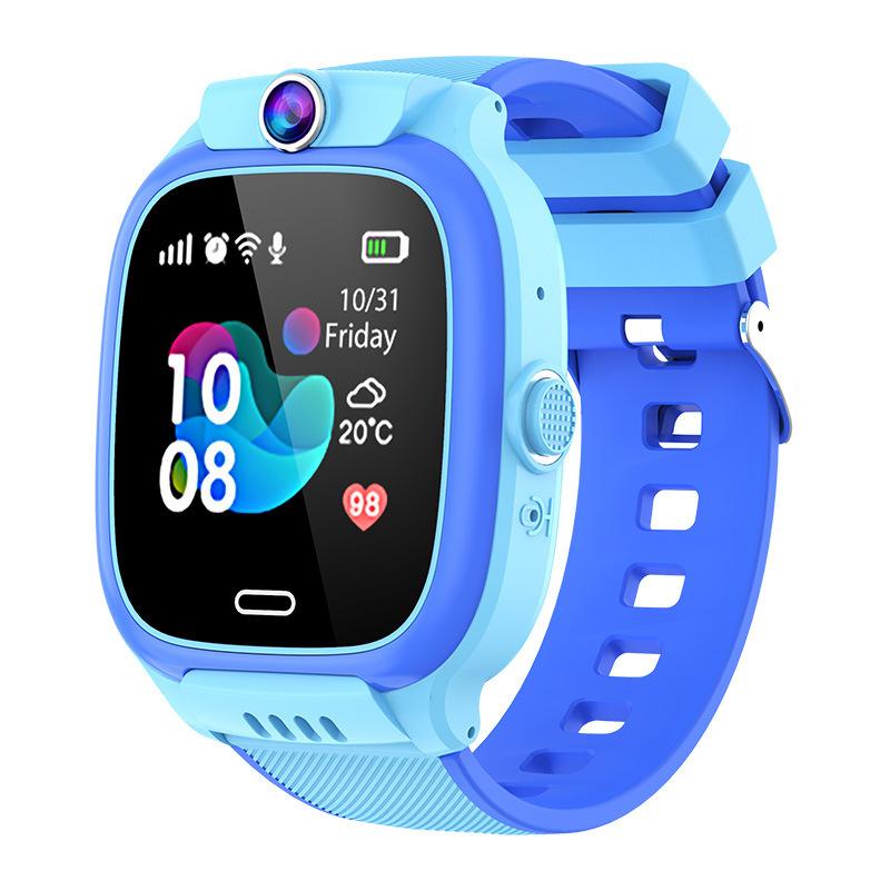 Children's Phone Watch Smart WIFI Positioning Waterproof Photo Weather Alarm Clock Multilingual