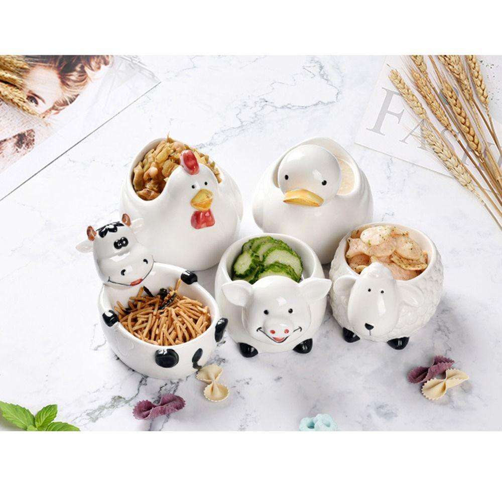 Anti-slip Bottom Carton Candy Dish Handmade Snack Serving Container Cute Appetizer Plates  Student