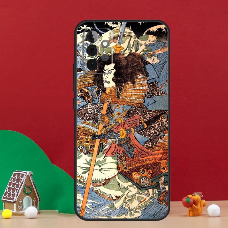 Japanese Ukiyo-e Art Case For Samsung Galaxy A17 A06 A16 A56 A36 A54 A34 A14 A52 A32 A13 A23 A33 A53 A15 A35 A55