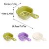 Double Drain Basket with handle,Multi-purpose Storage Drain Basket Household Fruit Vegetable Basket Plastic Drain Basket Acces
