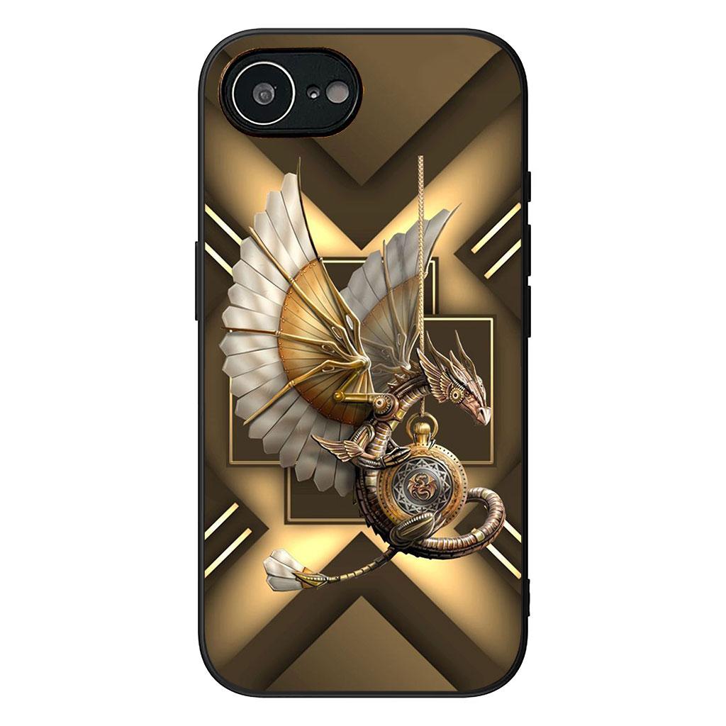 

Cover for Samsung Galaxy S25 S24 S22 S23 FE Ultra Plus A56 A05 A06 A15 A16 A55 S7 Edge Phone Case Golden Black Dragon Wallpaper Galaxy S22+ 5G