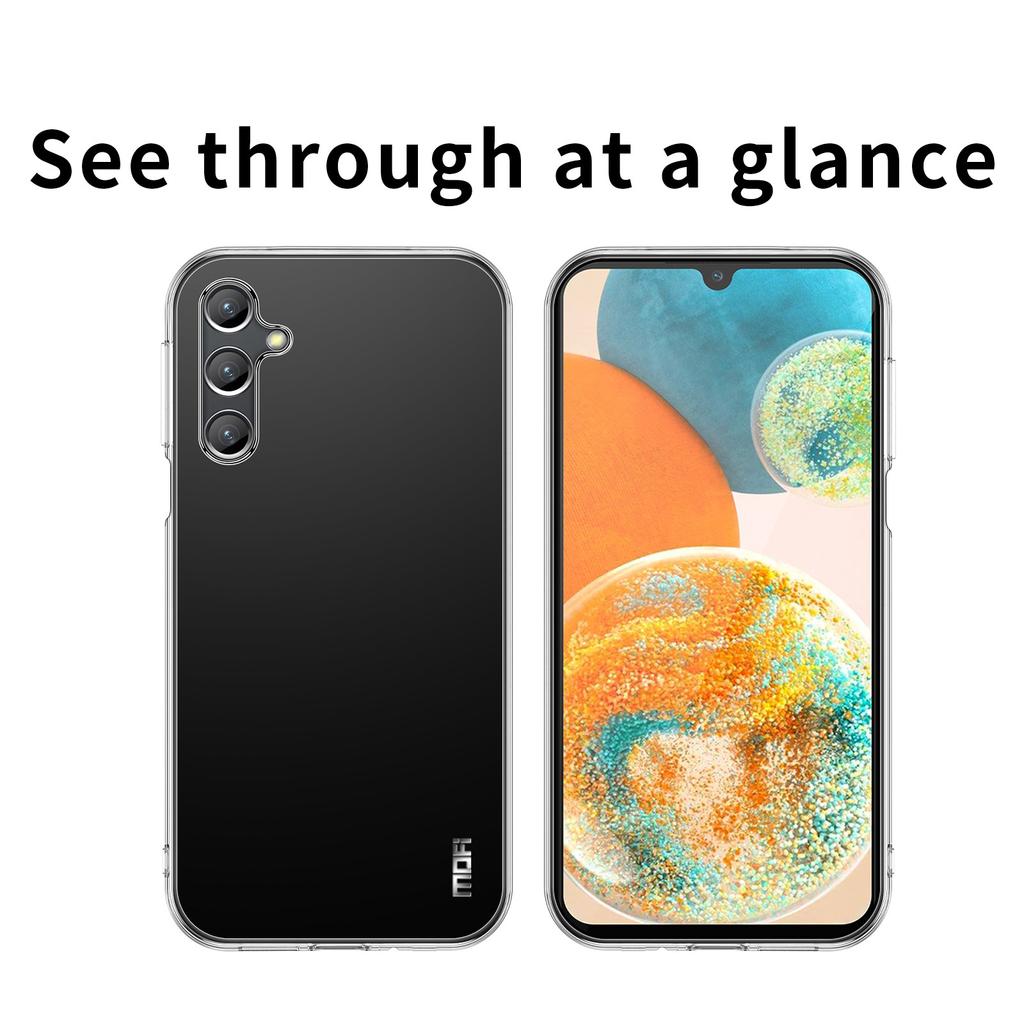 MOFI For Samsung Galaxy A25 5G (Global) (161.0 X 76.5 X 8.3mm) Soft TPU Phone Case Protective Transparent Phone Cover