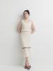 SEPTEMBER TWENTIETH Sleeveless Knit Set (Beige)