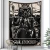 Tarot Psychedelic Scene Art Tapestry Occult Witchcraft Divination Wall Hanging Hippie Boho Decor Bedroom Home Decor