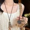 Bohemian flower pendant necklace niche retro versatile collarbone chain fashion temperament high-end jewelry