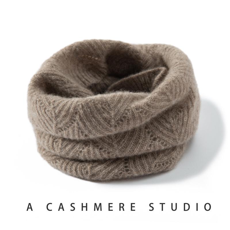 100% reines Kaschmir Verdickter Zopfmuster Halswärmer - Warmer Winter Unisex Schal