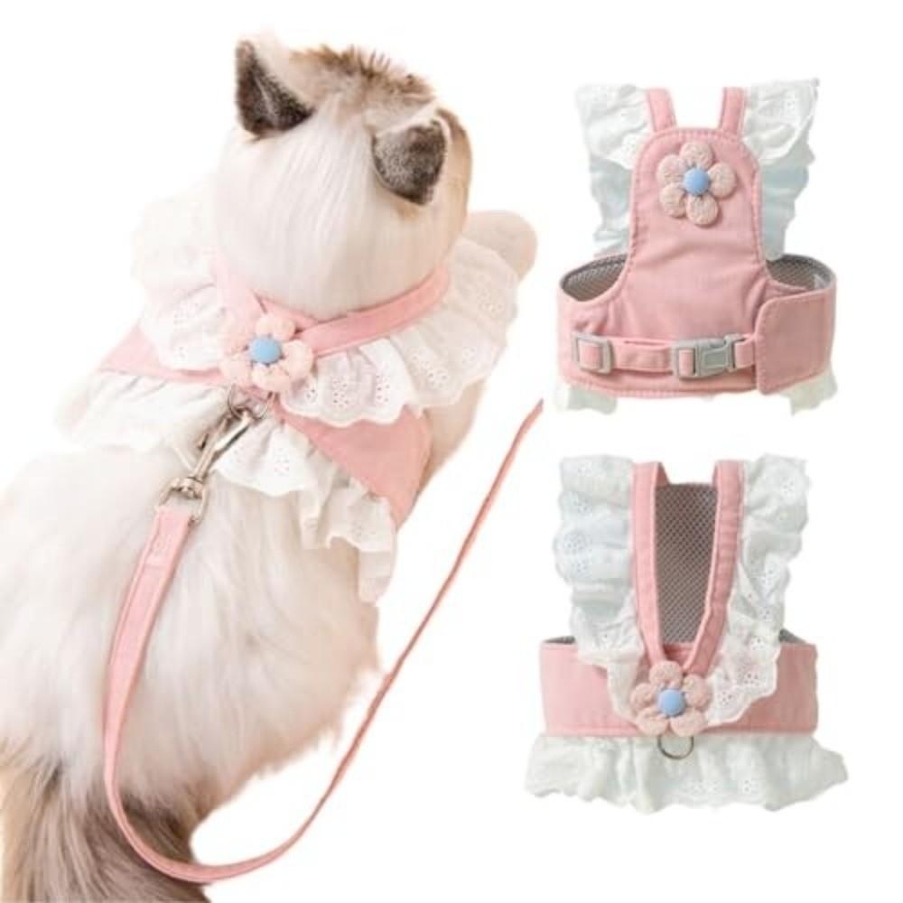 Adjustable Straps Pet Chest Strap Breathable Material Small Pet Harness  Tiny Pets