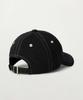 Seteo Contrast Color Stitch Dyed Ball Cap Black