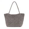 Metallic Cord Crochet Tote Bag 2613112029 Gunmetal [Kuuko] (219)