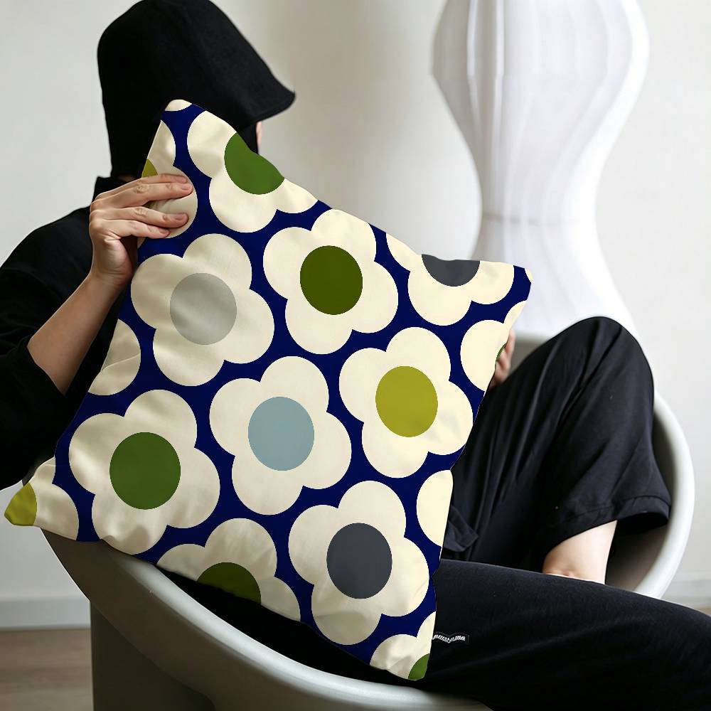 Art OOrla Kiely Flower Pillow Anime Pillow Sofa Bed Head Pillow Cover Cushion Cover x cm Fashion