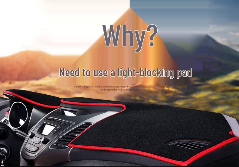 Compatible Sunshade Anti-Glare Mat for Buick Envision, Verano, LaCrosse, and Excelle Front Dashboards