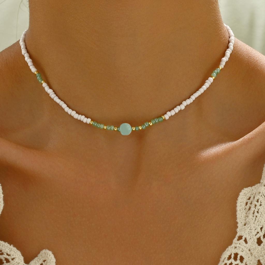 Elegante Boheemse stijl ketting - handgemaakte kralenketting - geschikt voor dagelijks gebruik