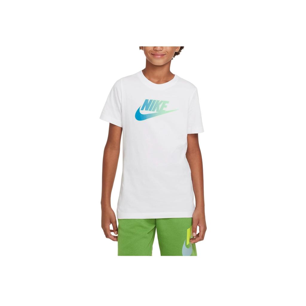 Nike T-Shirt Large Logo Round Neck Short Sleeve Kids tops DQ3866-100