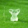 Luminous Auricle Fox Figurine Decorative AccessoriesMicro-landscape Mini Desktop Ornaments