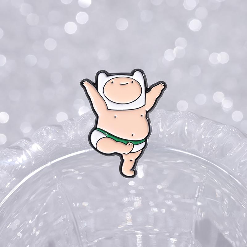 Broches en émail Garçon Gros Dessin Animé Personnalisées Mignonnes Bébés Badges de Revers Bijoux Drôles de Dessin Animé Cadeau pour Enfants Amis