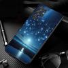 Phone Case For Samsung Galaxy S25 S24 S23 S22 S21 Ultra S24 S23 S22 S21 S25 Plus S24 S20 FE Moonlight Beach Scenery