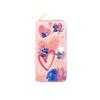 Stitch PU Long Wallet Student Zip Coin Purse Anime Makeup Bag Passport Holder Blue 3pcs