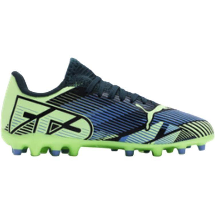 PUMA FUTURE 7 PLAY Trendy Abrasion Resistant Low top Kids' Soccer Shoes Blue Green Kids' 108019-03