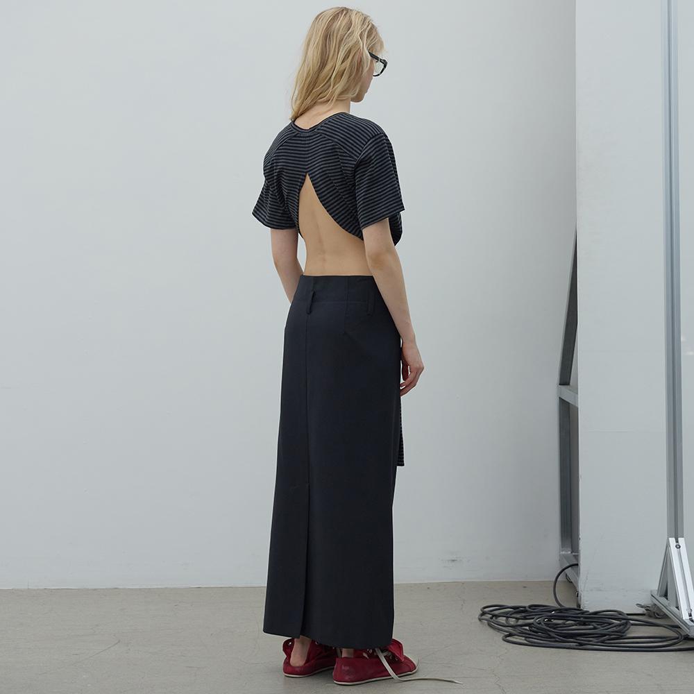 LCDC™ Overlap Long Skirt (Black)