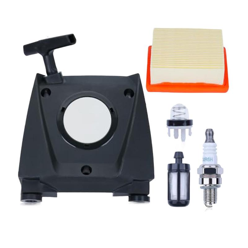 Starter Pull Kit for BR800 BR800X Backpack For Leaf Blower Includes Recoil Pull Starter Air Fuel Filter Spark and Bulb
