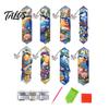 Halloween Party Favors And Crafts Faux Diamond Art Bookmark Kit, Book Marker DIY Handmade Materials Animal Bird Page Crafting Kit for Adults,