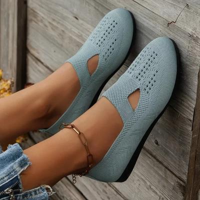 Fashion Women Flats Shoes New Spring Summer Mesh Sneakers Fashion Platform Breathable Casual Ladies Walking Loafer Shoes