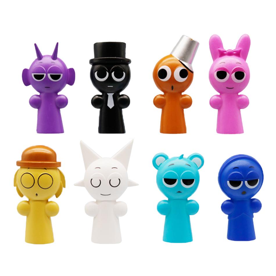 8-12Pcs Set Funny Sprunki Figuras Model 6-8Cm Pvc Sprunki Game Anime Action & Toy Figures Cartoon Children Birthday Gifts Toys
