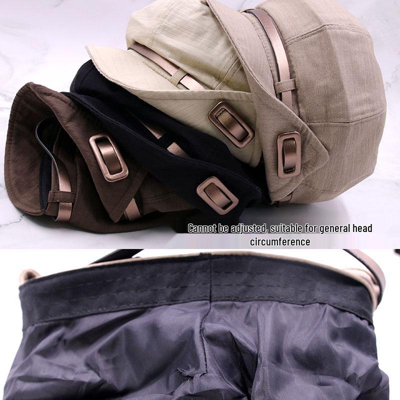 Face-Slimming Women's Beret: Loose Fit, Short Brim Newsboy Painter Hat for Spring & Autumn